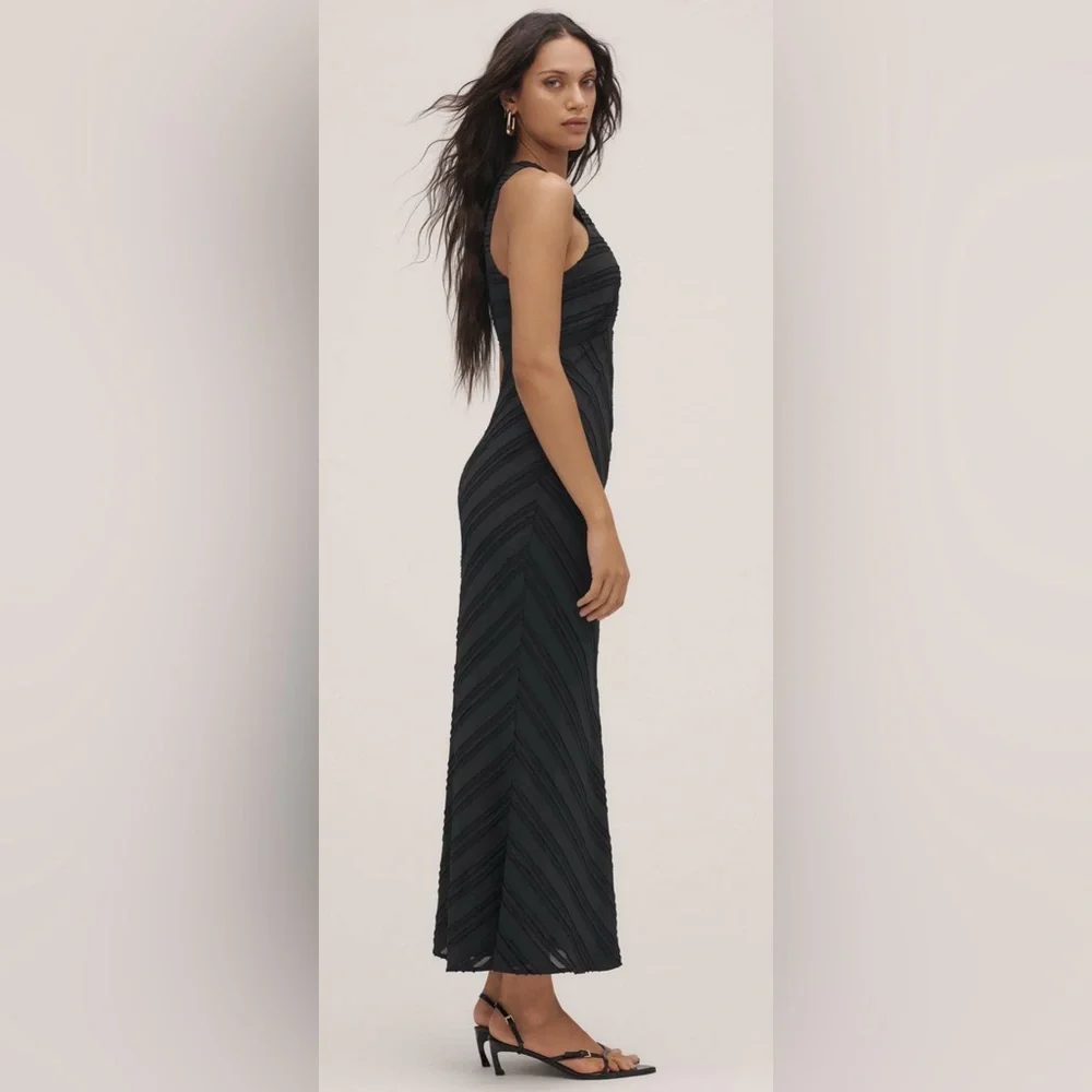 Anthropologie Maeve Textured Midi/Maxi Dress - Picture 4 of 8